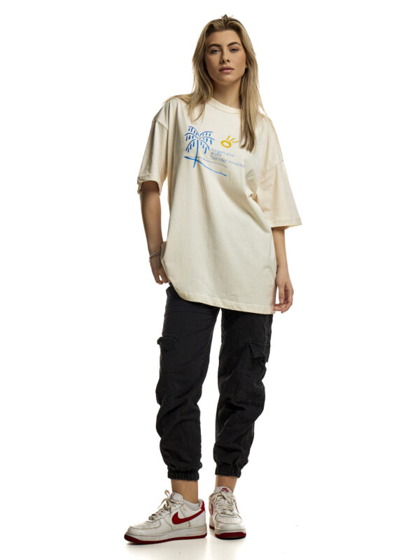 φραπέ T-shirt Oversized girl