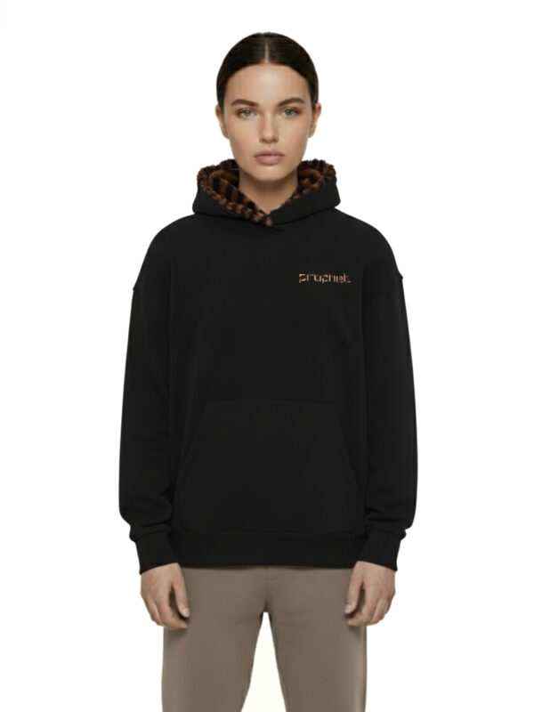 fullfur oversize hoodie  girl