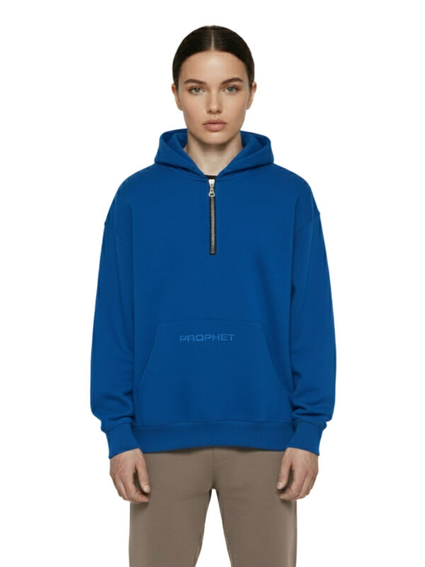 half zip oversize girl